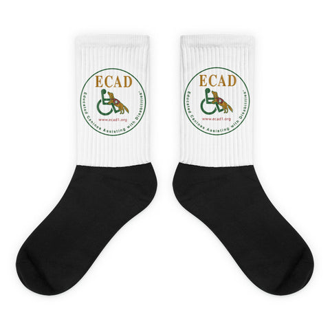 ECAD Logo Black foot socks